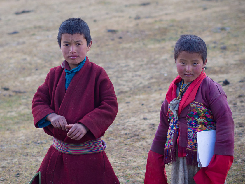 Brokpa Children, Merak 
 Keywords: Bhutan, Eastern Bhutan, Merak, Olympus